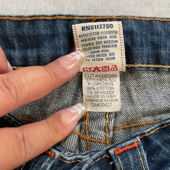 TRUE RELIGION Flare Jeans 26 Bootcut Medium Wash - Picture 4 of 8